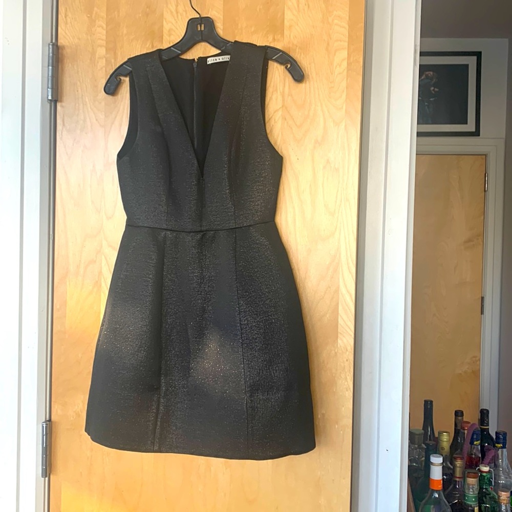 Alice + Olivia - Sleeveless mini Sparkle fabric dress - size 2